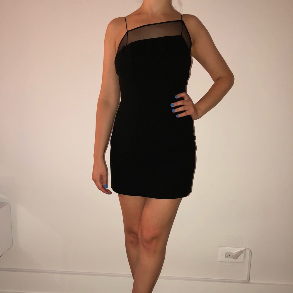 TAHARI Little Black Mini Dress